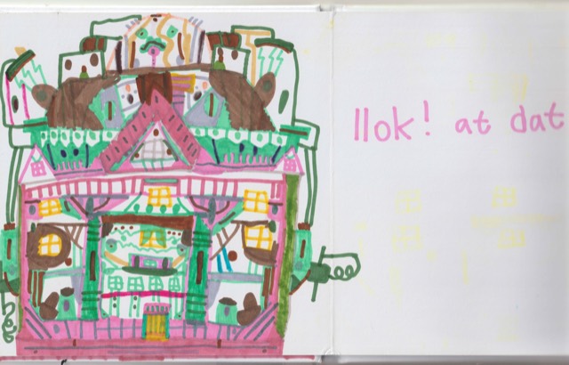 Rembrandt Law Yui-Ning — Untitled drawing (llok at dat) — Works on papers