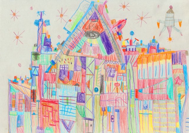 Rembrandt Law Yui-Ning — Untitled (Colorful structure) — Works on papers