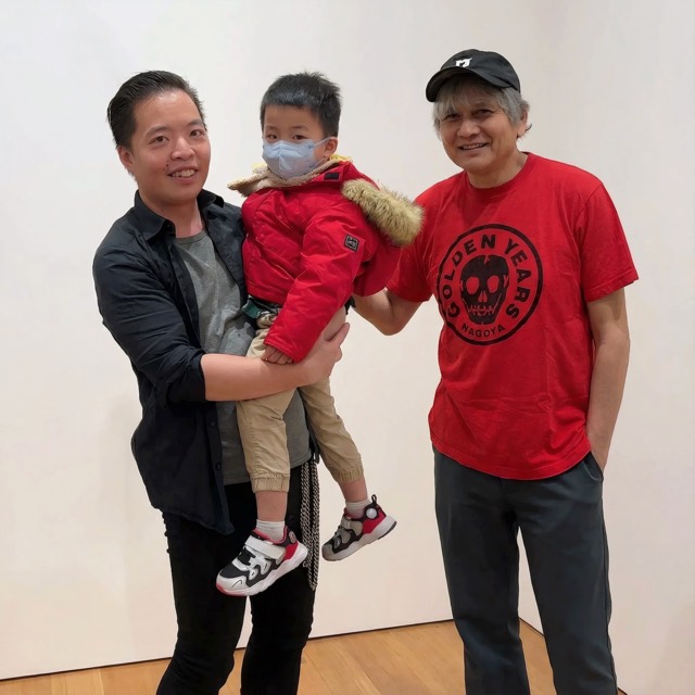 Rembrandt Law Yui-Ning — Untitled (enhanced_this_three_characters_more_friendly_polite_buddy_in_photo_op_pose_maintain_likeness_and_environment_3eiybk8oalavemk5djxh_0) — At Studio and Events