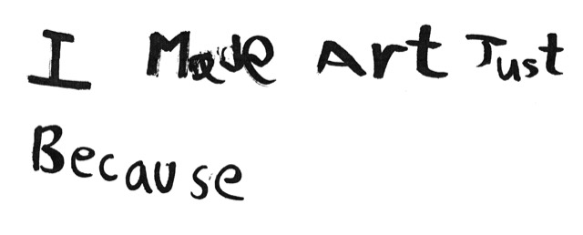 Rembrandt Law Yui-Ning — Untitled (i made art just because c2opy) — Works on papers